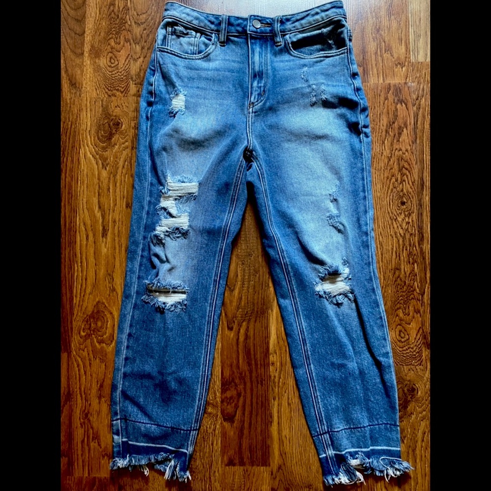 Distressed Ankle and Cropped Skinny Jeans